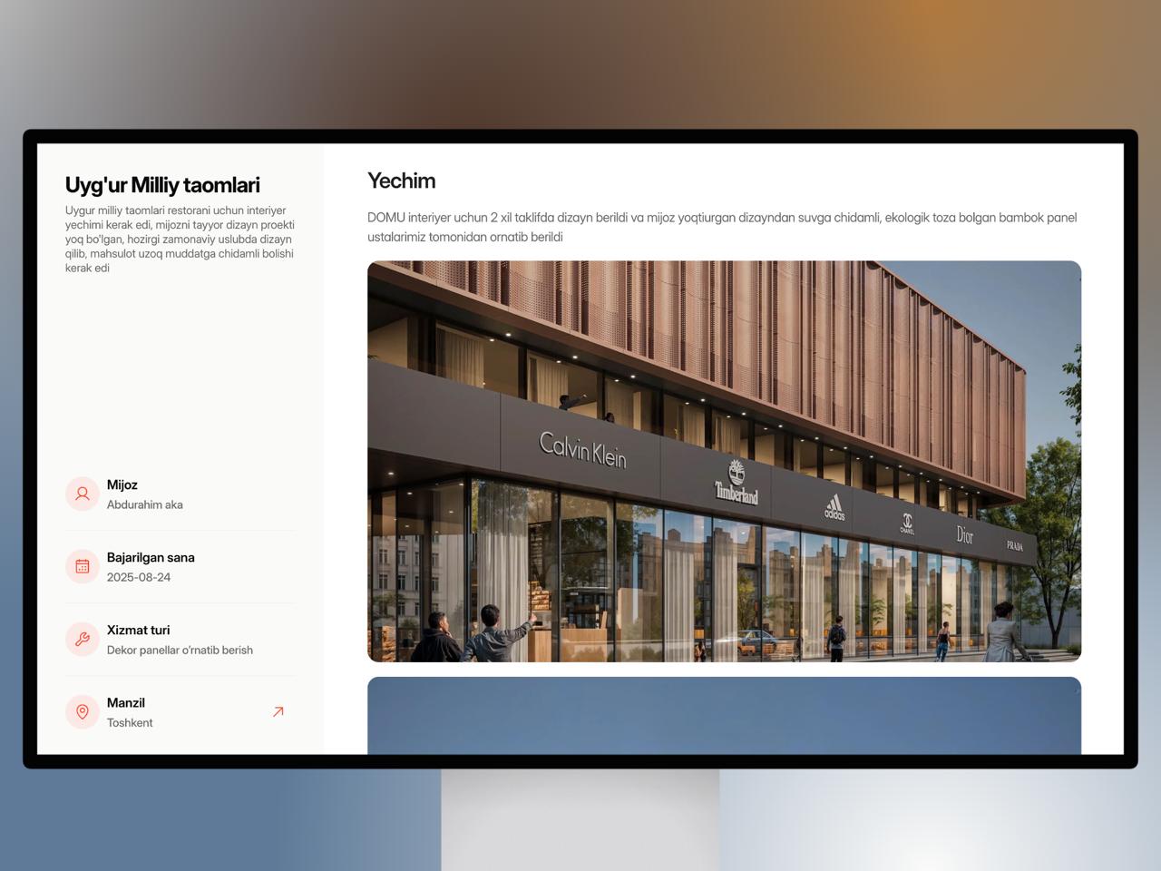 π DOMU - interyer yechimlari brendi uchun korporativ website - 6